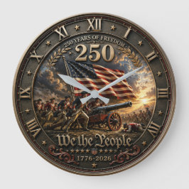 Relógio Grande 250 Years of Freedom We the People Patriotic