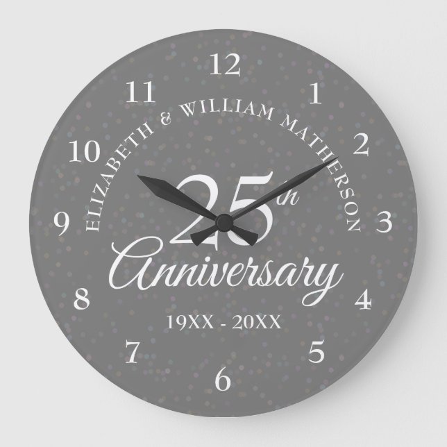 Relógio Grande 25 Aniversário de Silver Stardust (Frente)