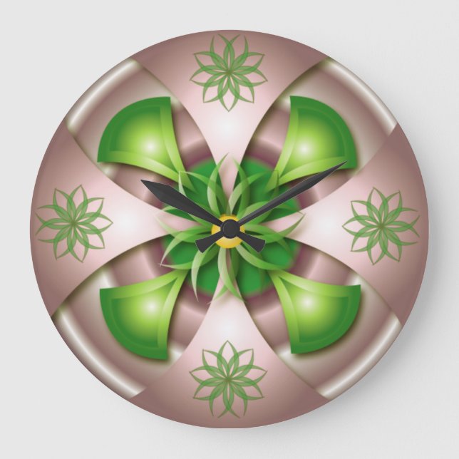 Relógio Grande 3D design wall clock (Frente)