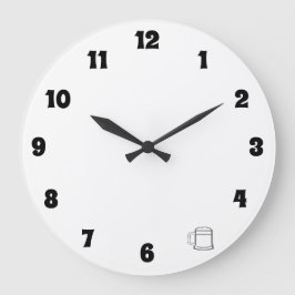 Relógio Grande 5 O'Clock Algures Clock