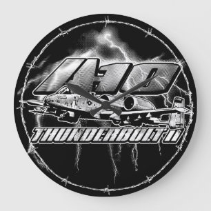 Relógio Grande A-10 Thunderbolt II Large Clock Acrylic Wall Clock