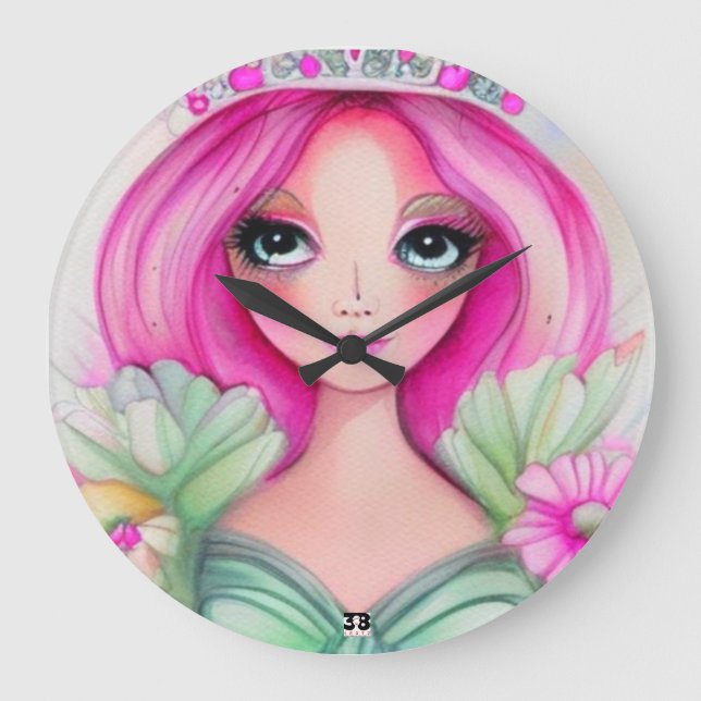 Relógio Grande A Coleção Princesa (Frente)