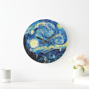Relógio Grande A famosa pintura de Van Gogh, Noite Estrelada,