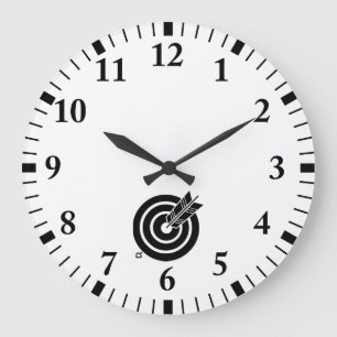 Relógio Grande A flecha atingiu um alvo redondo