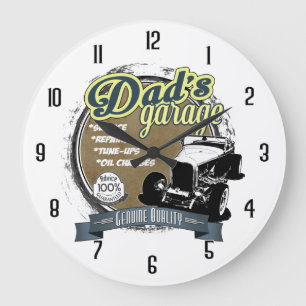 Relógio Grande A garagem do pai na cor