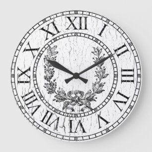 Relógio Grande A grinalda resistida elegante do francês