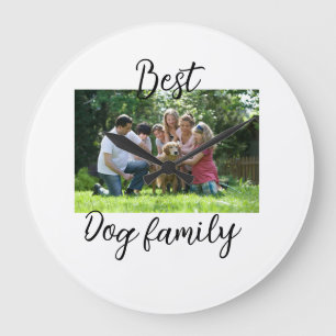 Relógio Grande A melhor família de cachorros mãe pai animal de es