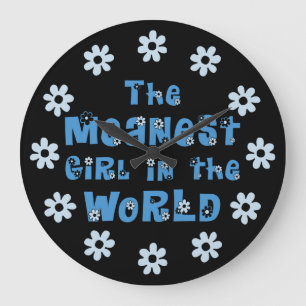 Relógio Grande A menina a mais média no mundo