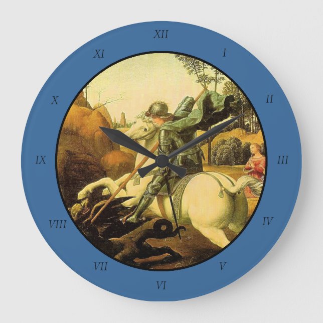 Relógio Grande A "Rua George e o Dragão" de Raphael (cerca de 150 (Frente)