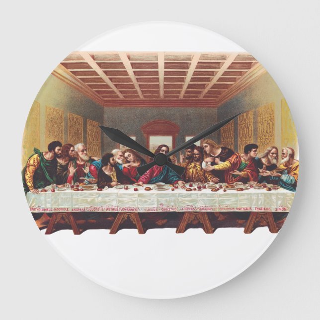 Relógio Grande A Última Ceia (Frente)