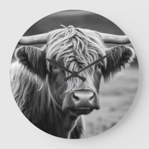 Relógio Grande A vaca Highland