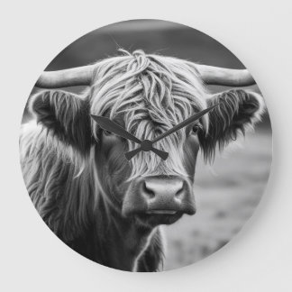 Relógio Grande A vaca Highland