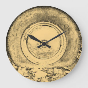 Relógio Grande A Velha Roda Do Carro Clássico Nº 2