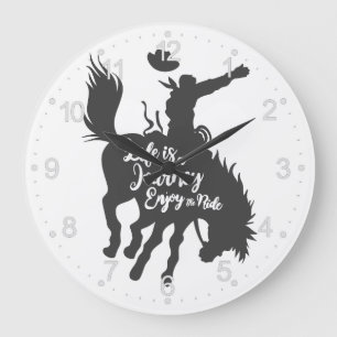 Relógio Grande A vida é uma viagem divertida - Escolha a cor de f