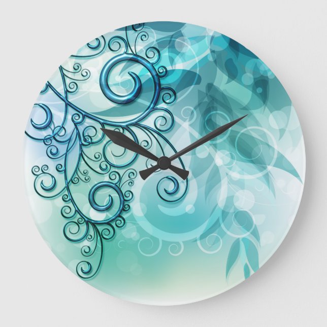 Relógio Grande Abstrato Art 90 Clocks de parede e opções numérica (Frente)
