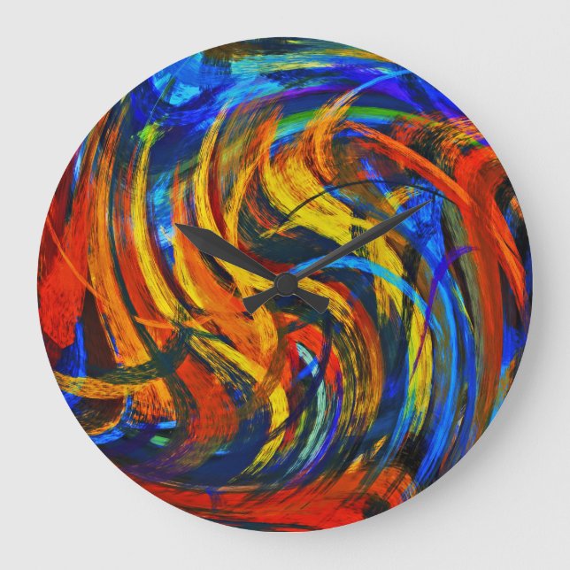 Relógio Grande Abstrato Art nº 11 (Frente)