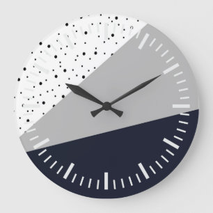 Relógio Grande Abstrato geométrico