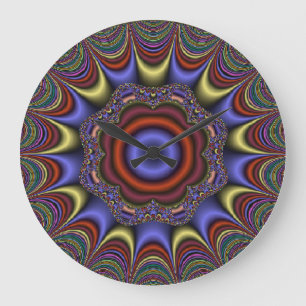 Relógio Grande Abstrato Mandala
