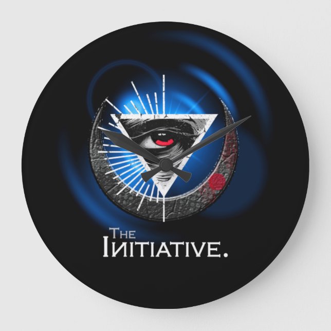 Relógio Grande Abstrato Modern Art Wall Clock (Frente)