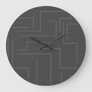 Relógio Grande abstrato simples, legal padrão de linha de concei