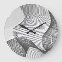 Abstrato Wall Clock da cinza
