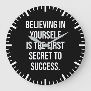 Relógio Grande Acreditar Em Si Mesmo - Sucesso Motivacional