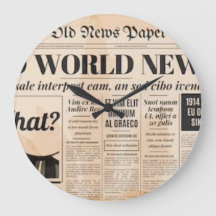 Acrylic Wall Clock (jornal)