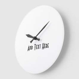 Relógio Grande Adicionar Texto Aqui Impresso Cor de Mão Na moda P