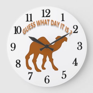 Relógio Grande Adivinhe Que Dia É? Comercial do Hump Day - Relógi