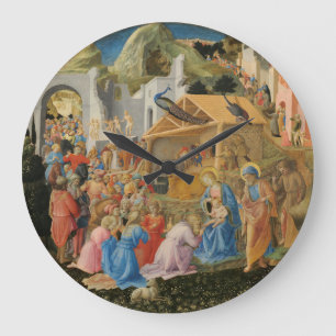 Relógio Grande Adoração dos Magos por Fra Angelico e Filippo 