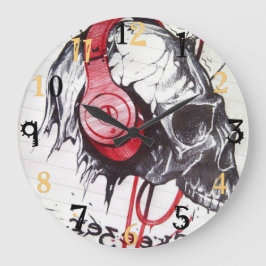 Relógio Grande Adorável Halloween Skeezer Tenha um belo dia