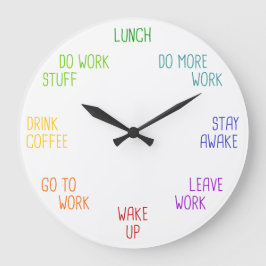 Relógio Grande Adulting Wall Clock for Teens, Office, Co-Workers