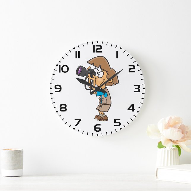 Relógio Grande Adventure Photographer Boy com câmera (Criador carregado)