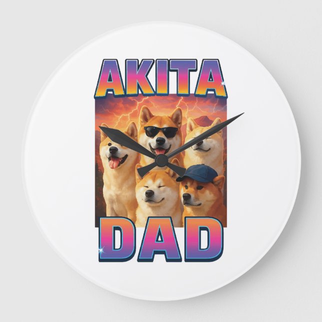 Relógio Grande Akita (Frente)