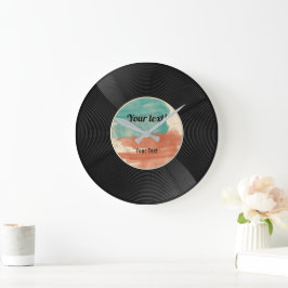 Relógio Grande Álbum de Música Retro Vinyl Record