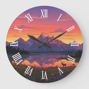 Relógio Grande Alce no Parque Nacional Grand Teton