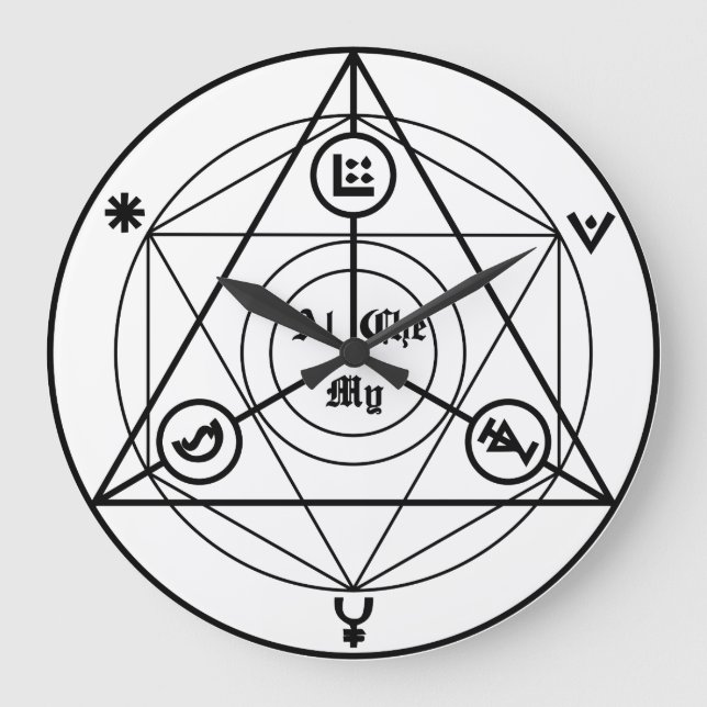 Relógio Grande Alchemy manifesto (Frente)