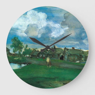 Relógio Grande Aldeia Russa Valentin Serov