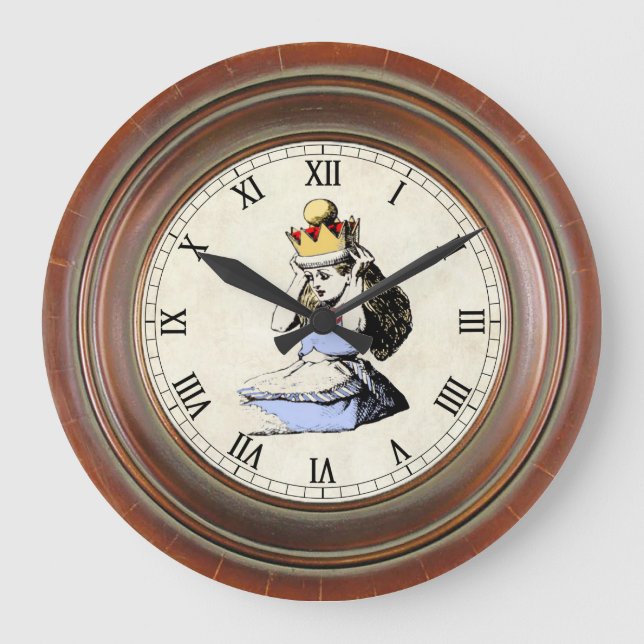 Relógio Grande Alice e a Coroa 1 (Frente)