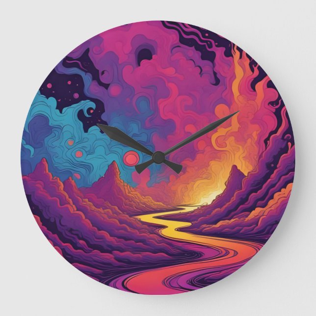 Relógio Grande Alien Lands (Frente)