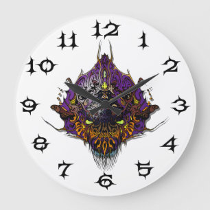 Relógio Grande Alienígena de Cabeça de Mau Espécie # 44 - Púr
