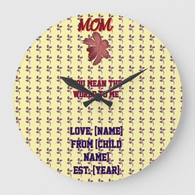 Relógio Grande Almofada Decorativa (Frente)