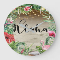 Aloha Madeira Tropical Floral Folhas & Luzes Chic