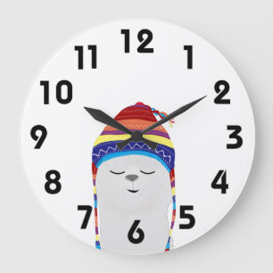 Relógio Grande Alpaca Clock