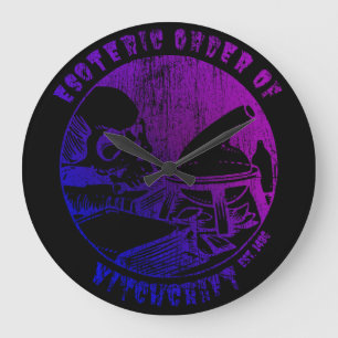 Relógio Grande Alquimista de Bruxaria com Ordem Mágica