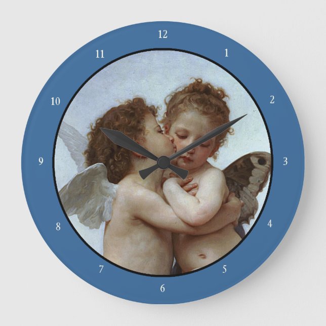 Relógio Grande Alunos L'Amour et Psyche de Bouguereau (Cupido) (Frente)