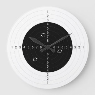 Relógio Grande Alvo de Intervalo de Armas com Furos de Marcador