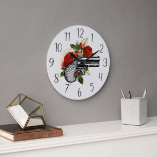 Relógio Grande Amantes legal de pistola de vapor