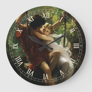 Relógio Grande Amantes num Balanço. Primavera por Pierre Auguste 