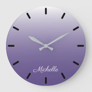 Relógio Grande Ambre ultra violeta personalizada de gradiente